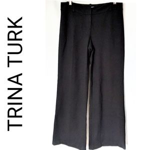 WOW - TRINA TURK Black wide leg pants Size 12